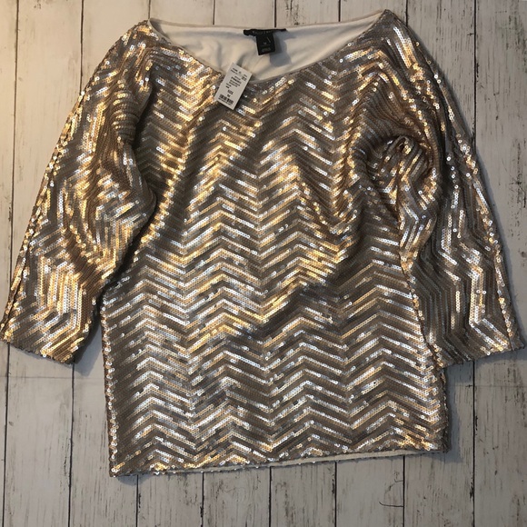 White House Black Market Tops - Sequined Blouse